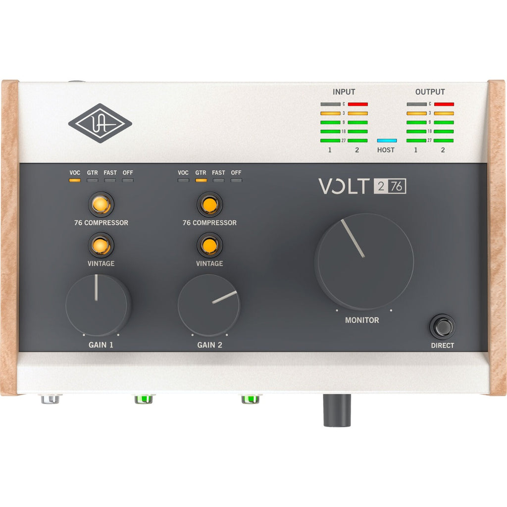 Universal Audio Volt 276 audio interface, top view of controls