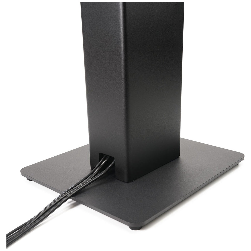 Cables routed through the base of the Vestlyd M-Stands