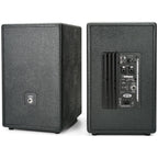 Vestlyd M8C Active in Black — rear view showing the built-in Class D amplifier panel