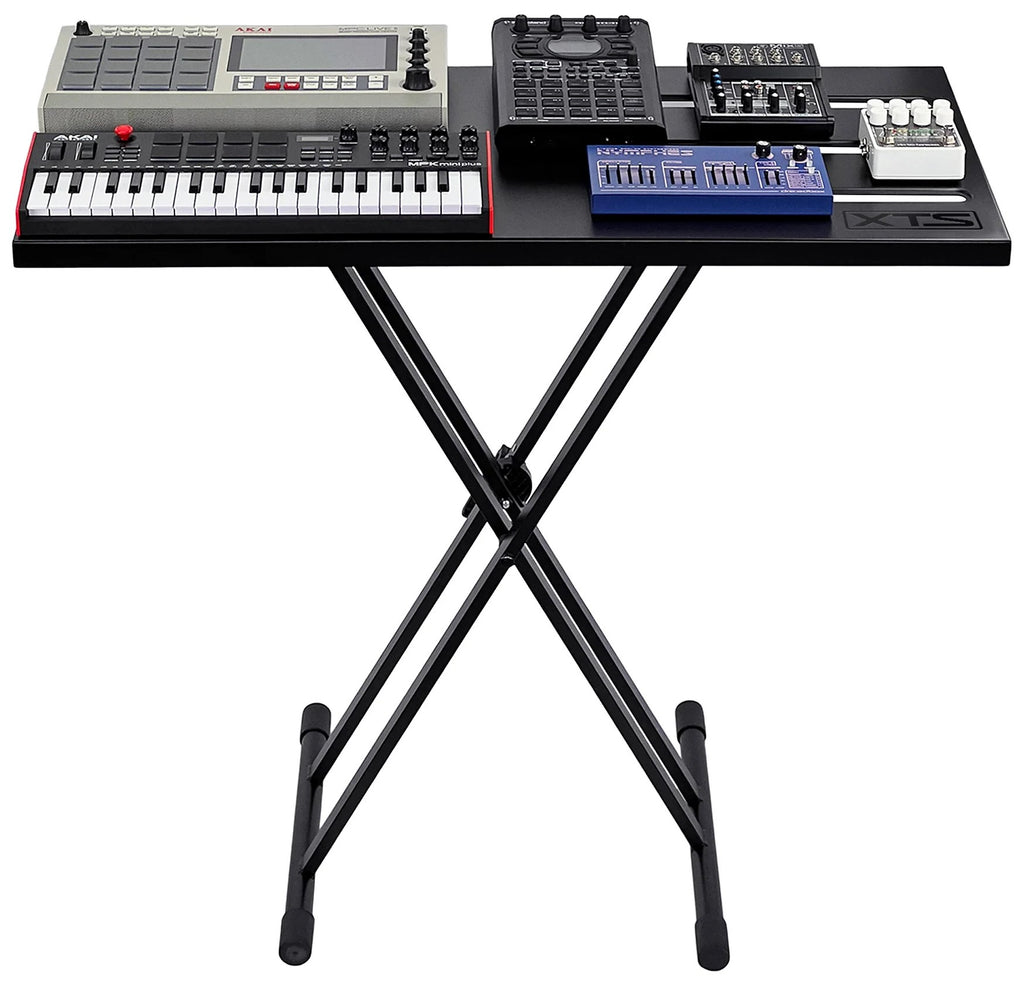 Analog Cases X-PRO Performance Surface keyboard stand showing sturdy metal construction and adjustable height features.