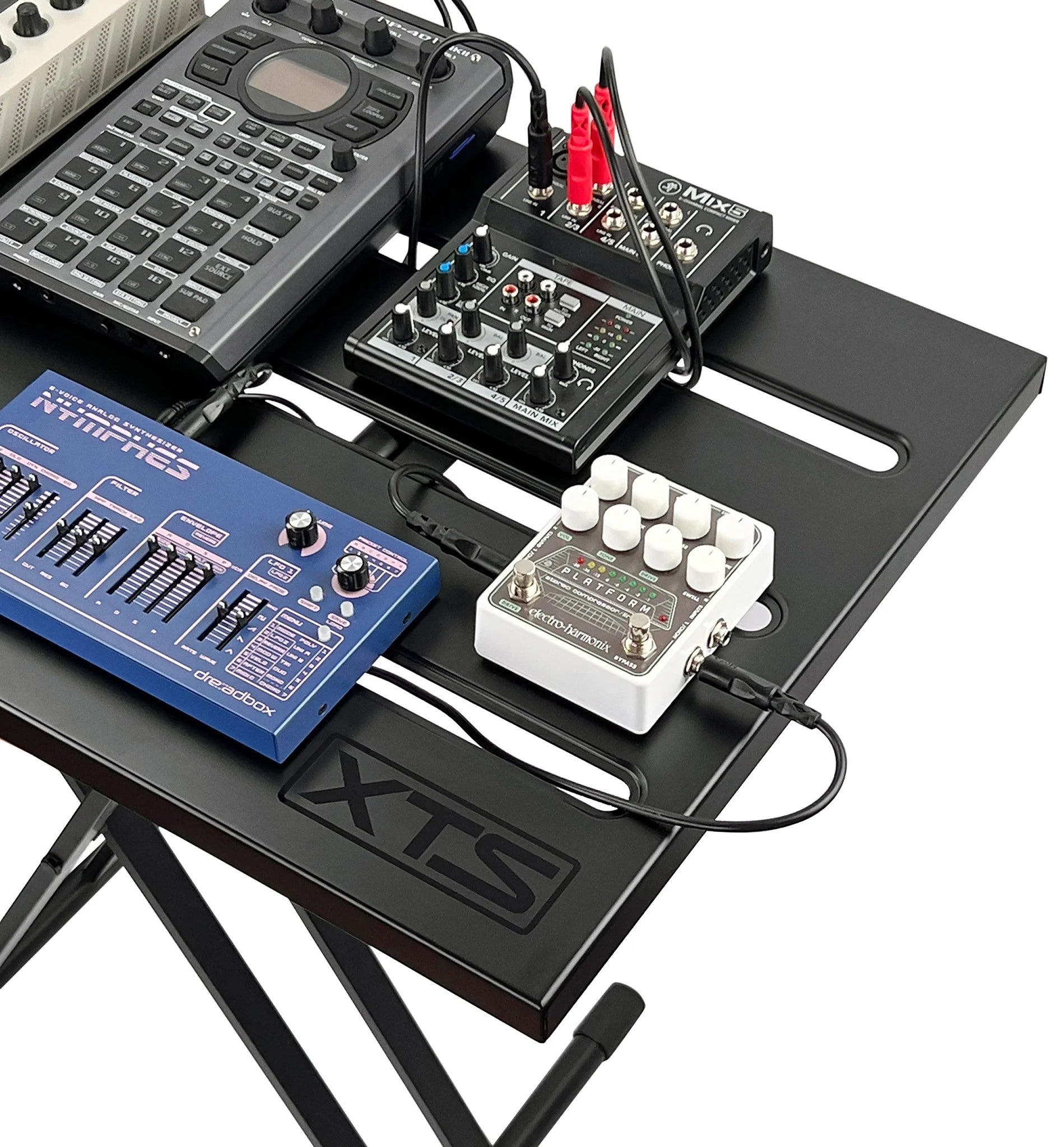 Analog Cases X-PRO Performance Surface keyboard stand, sturdy metal frame with black finish, designed for studio and stage use.
