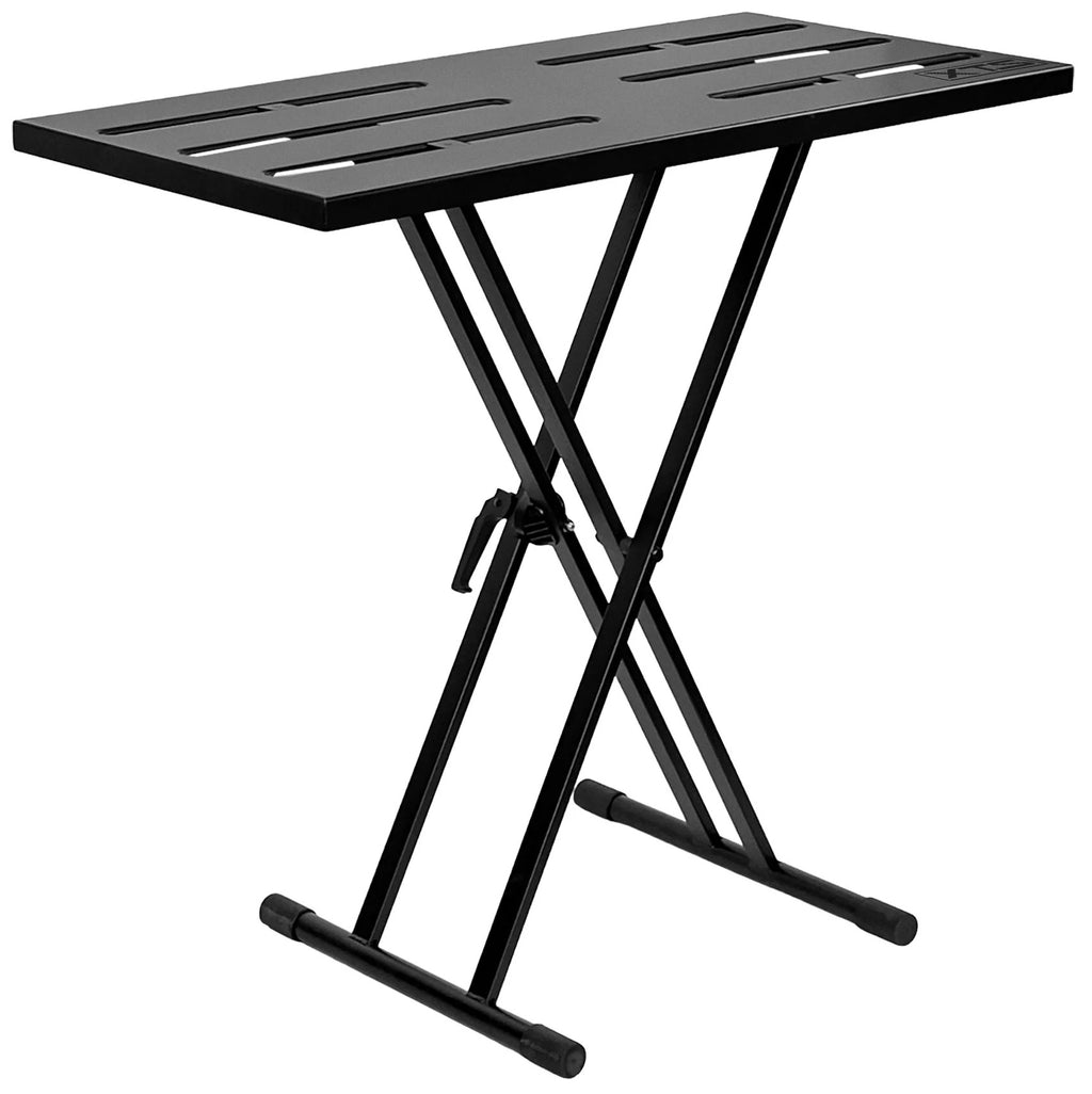 Analog Cases X-PRO Performance Surface keyboard stand with adjustable height and sturdy metal frame for musical instrument setup.