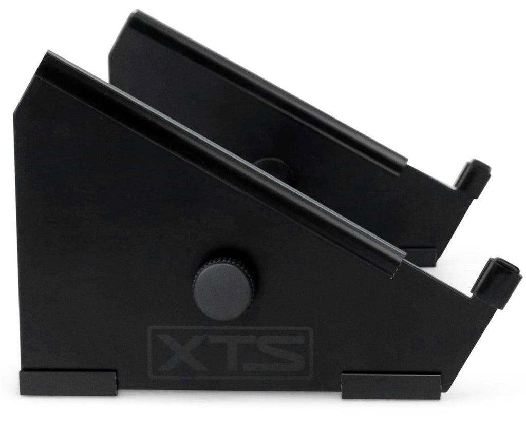 Small Analog Cases XTS Stand for keyboards, shown from side view with adjustable support and sturdy metal construction.