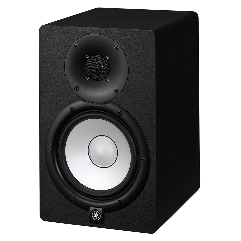 Yamaha HS7 active studio monitors, in black