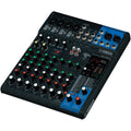 Yamaha MG10XU analog audio mixer with multiple input channels, knobs, and EQ controls for live sound and recording.
