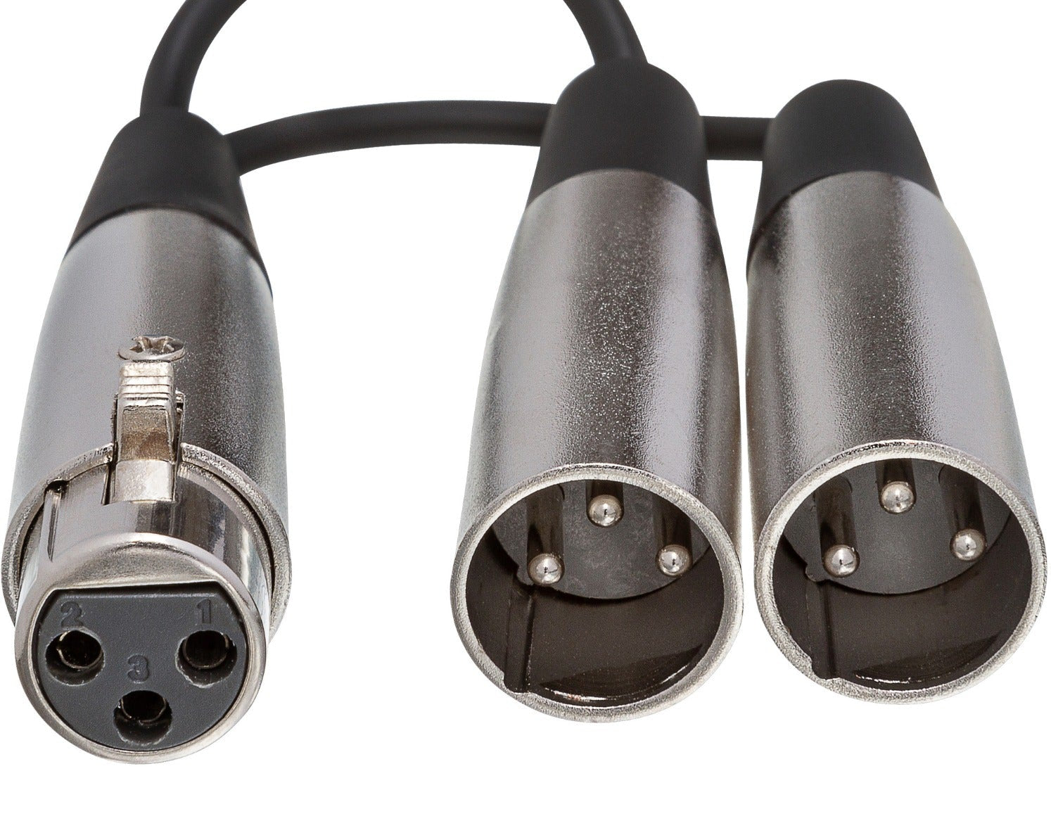 Hosa YXM-121 XLR-Female to Dual XLR-Male Y-Cable 0.15m - Soundium