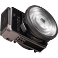 Zhiyun Molus LED X200 Bi-Color COB Light Combo showing adjustable brightness and color temperature for professional lighting.