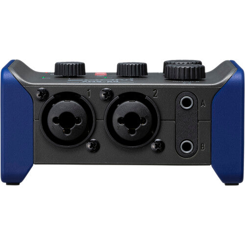 Zoom AMS-24 audio interface, with headphones