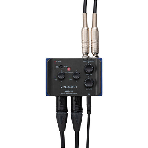 Zoom AMS-24 audio interface, side view