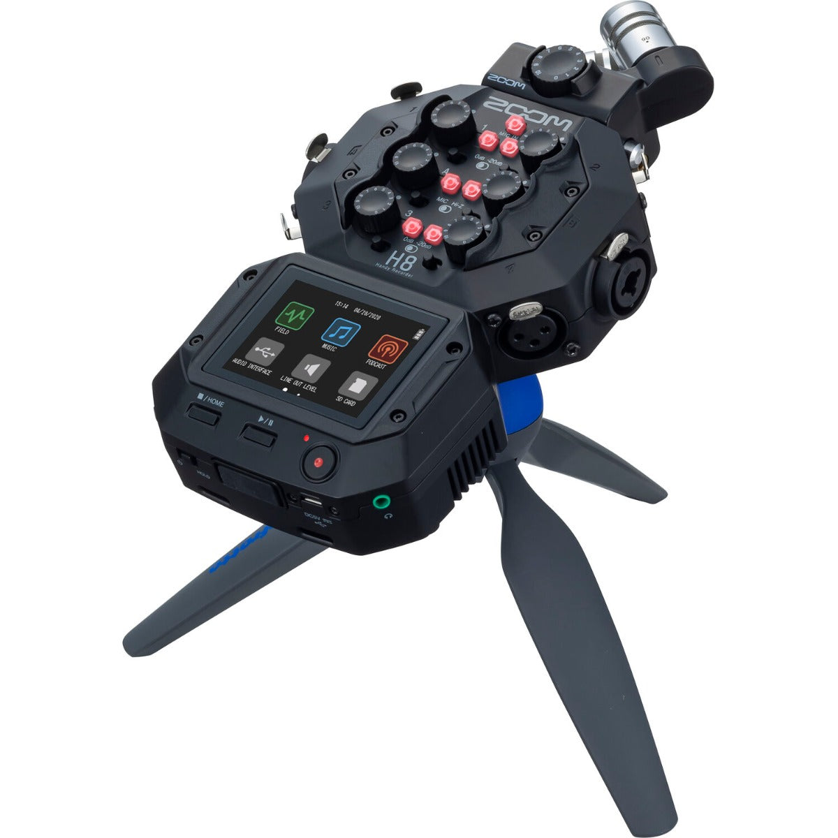 Zoom H8, digital recorders, view 8