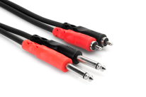 Hosa CPR-201 Dual 6.3mm TS - Dual RCA Laidas 1m