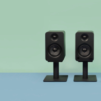 Kanto YU (Black) + 6" Desktop Speaker Stands (Black, Pair) Bundle