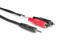 Hosa CMR-210 3.5mm TRS - Dual RCA Laidas 3m