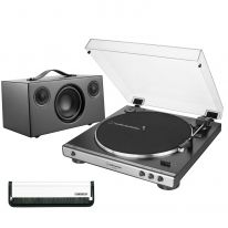 Audio Technica AT-LP60x (Gunmetal) + Audio Pro Addon C5 (Black) Bundle